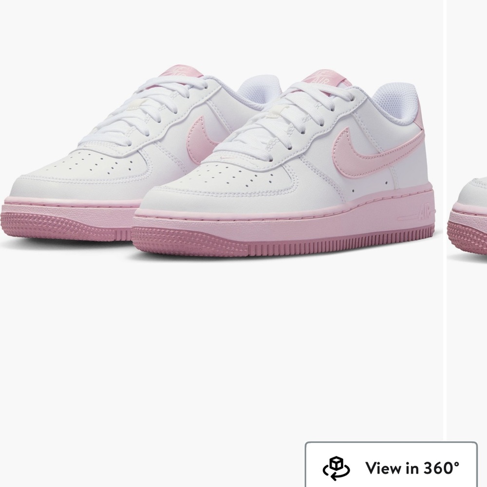 Nike Toddler White and Pink Air Force 1